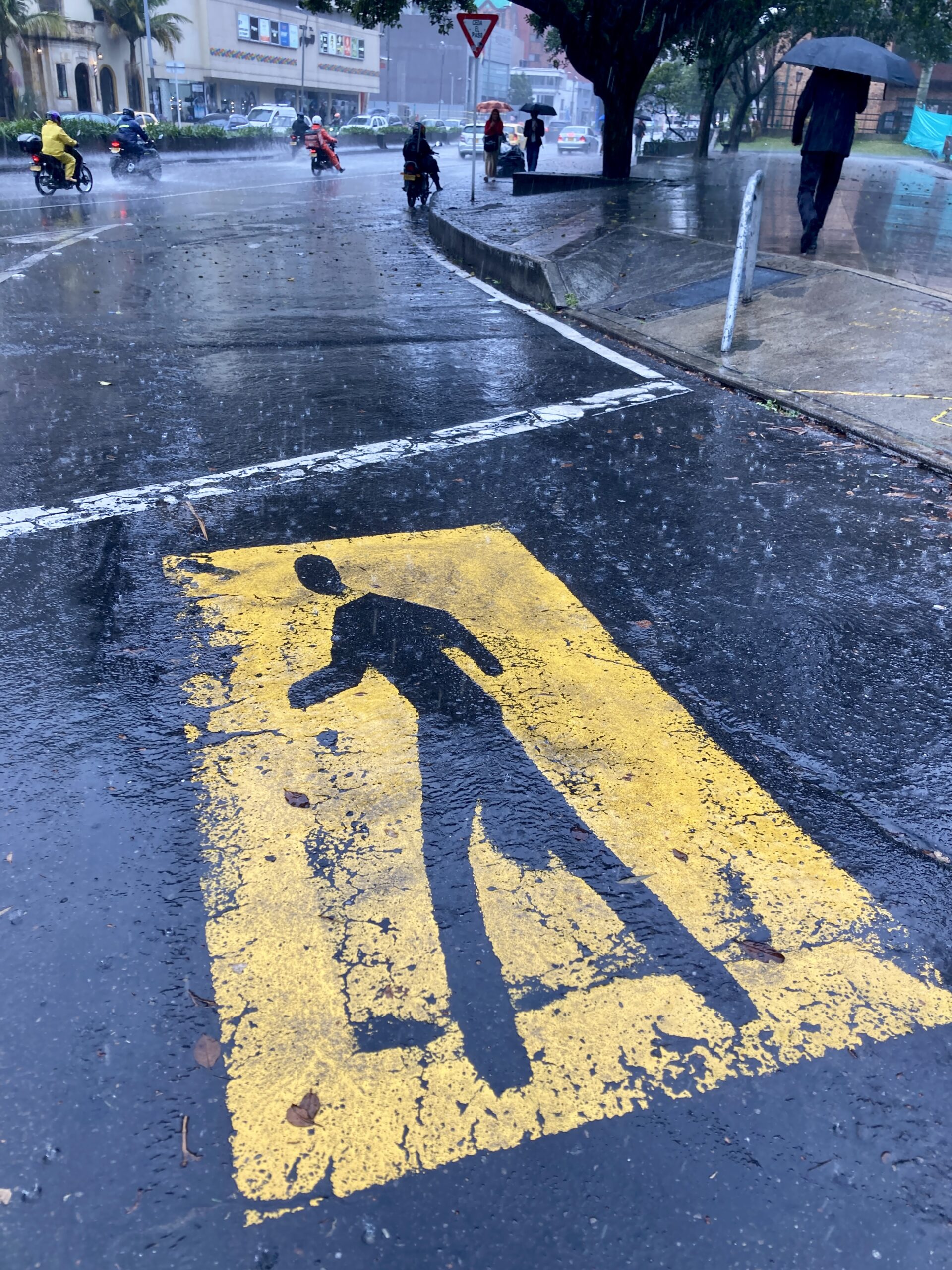 Regen in Bogota